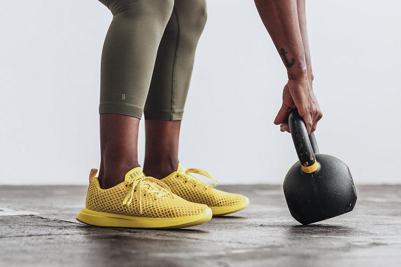 Women's Nobull Rubber Ducky Mesh Running Shoes Yellow | SG Z2747U